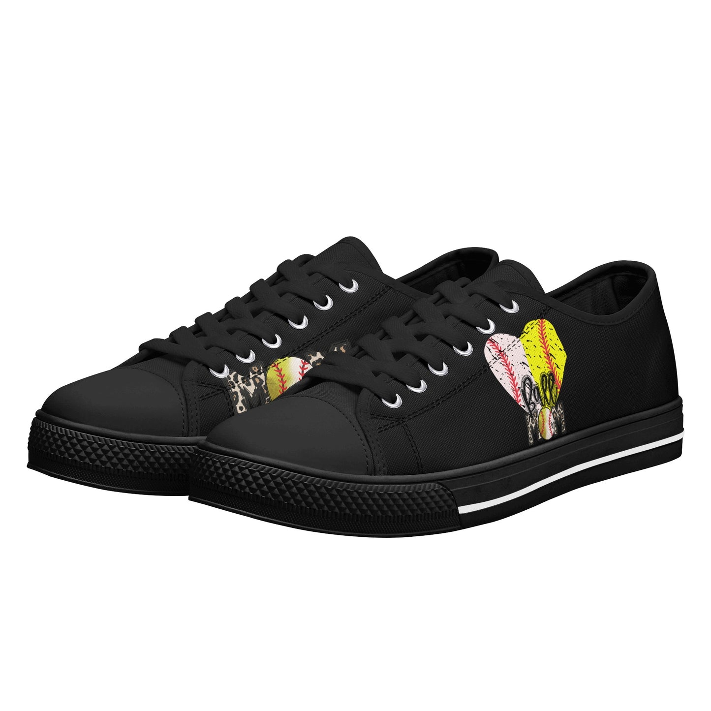 Ball Mom Womens Low Top Canvas Shoes(Free Shipping)