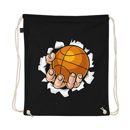Basketball Organic cotton drawstring bag