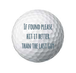 "If found..." Golf Balls